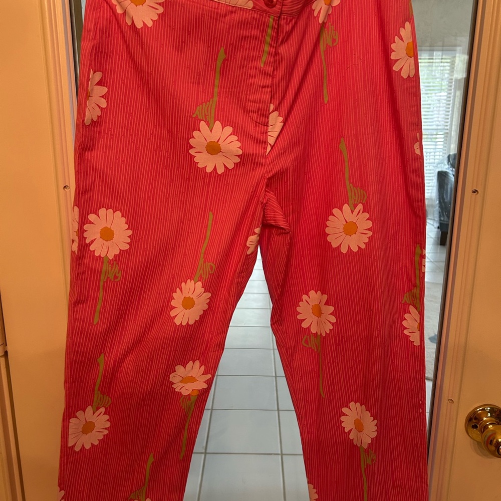 Lily Pulitzer  Pink Floral Pants